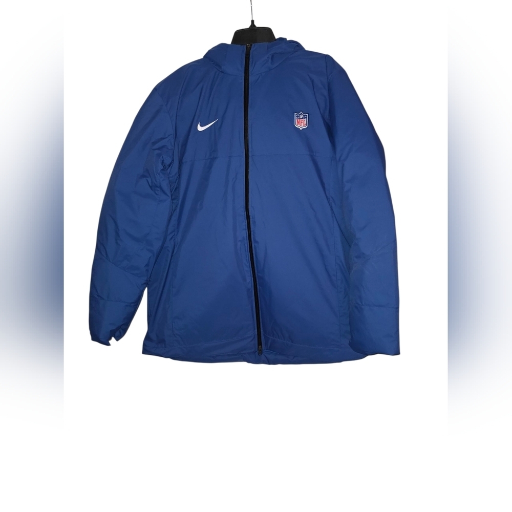 Nike NFL Team Issue Down Hooded Parka Jacket Blue Men's DC3054-431 NWOT